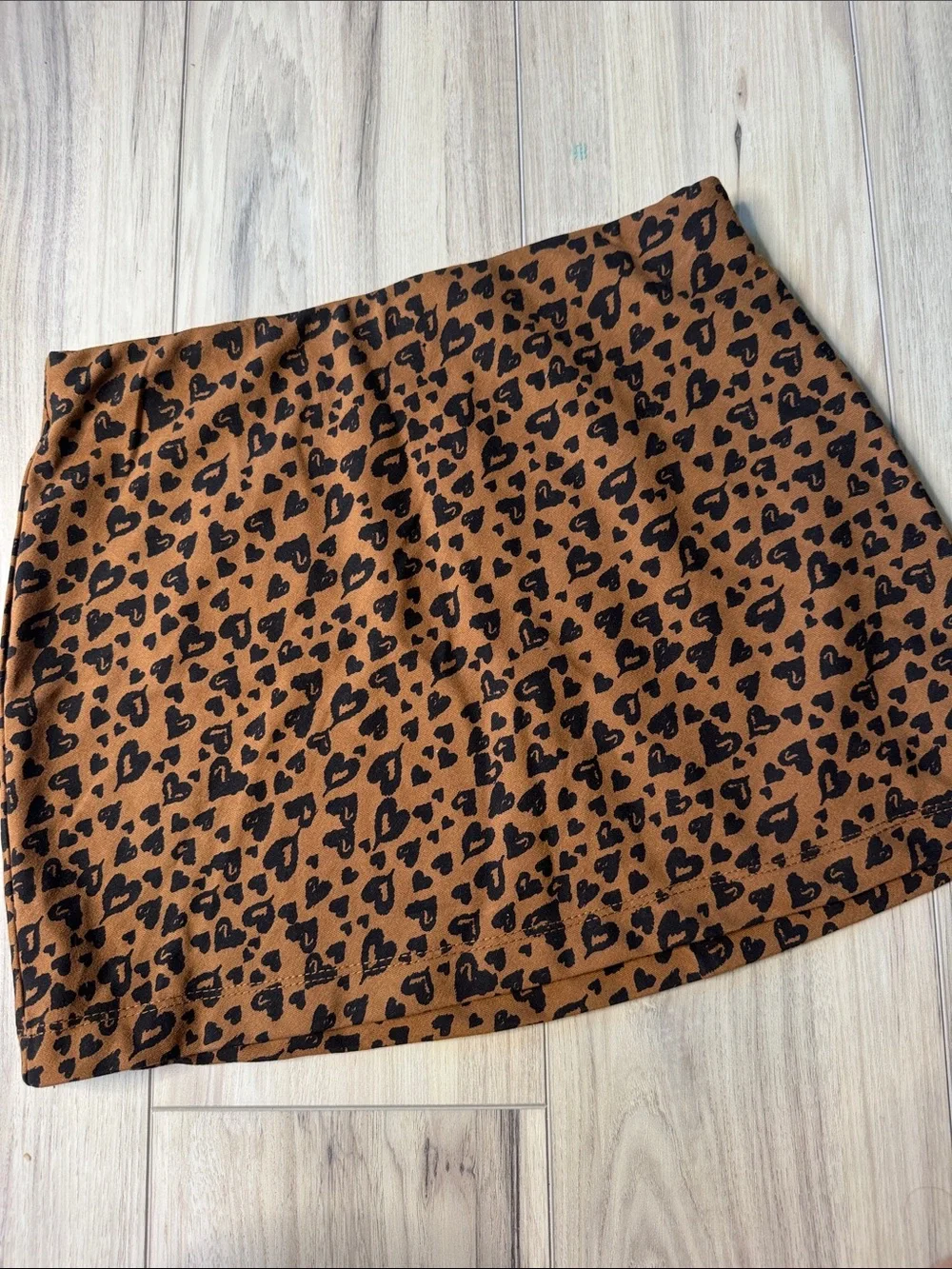 Heart leopard skirt